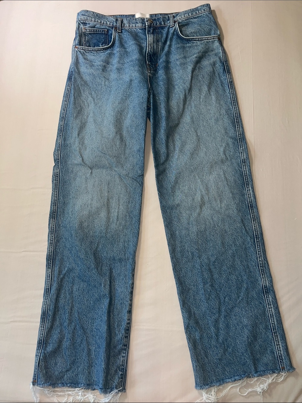 Reformation Women’s Val 90s Mid Rise Straight Long Jeans